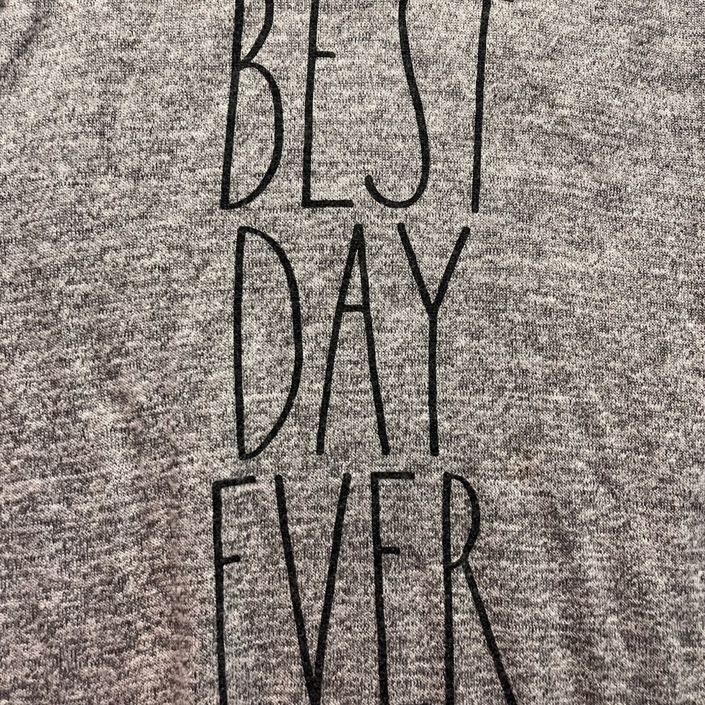 Rae Dunn Gray nightgown best day ever - Picture 2 of 4